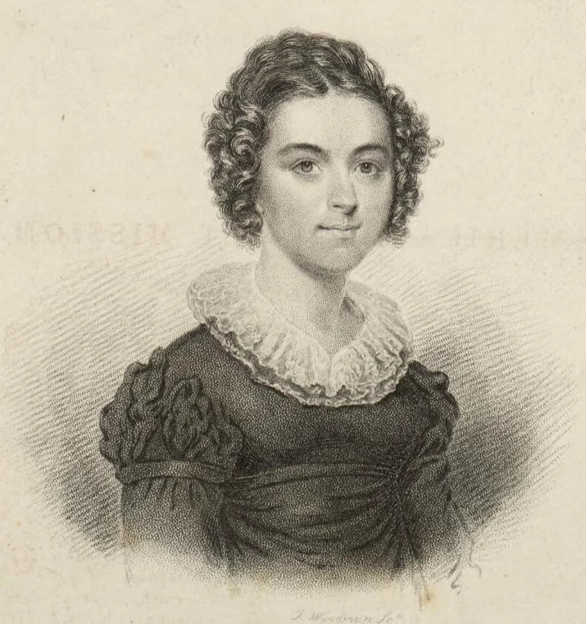 Engraved portrait of Ann Hasseltine Judson