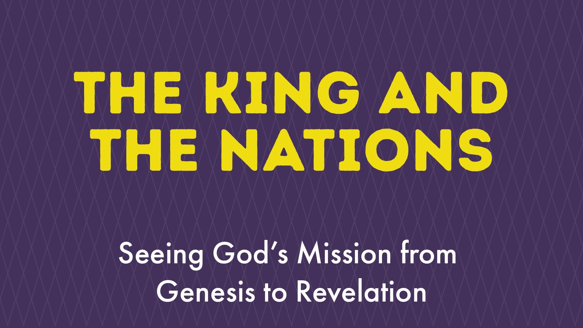 The King and the Nations
