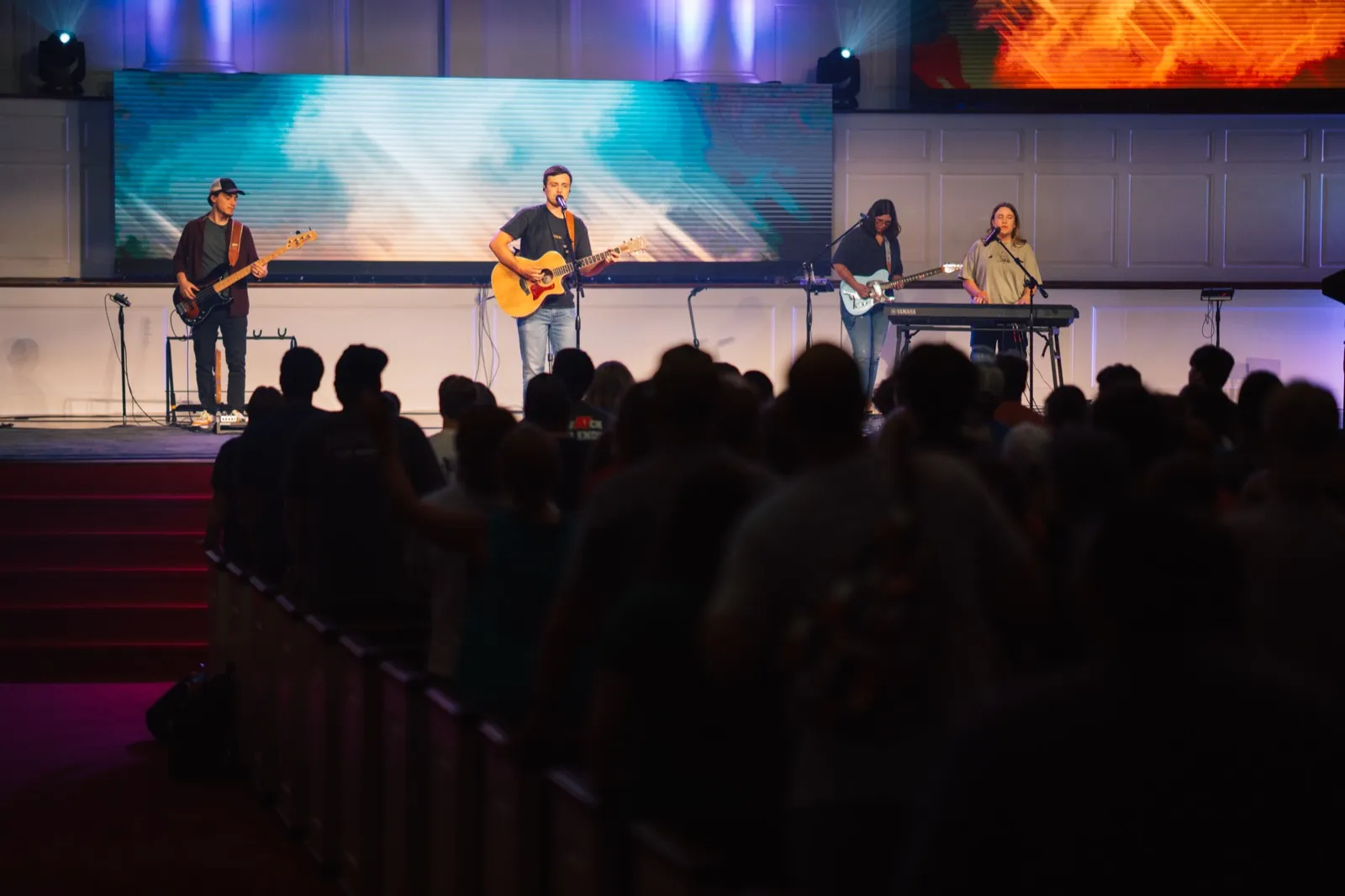 Worship Band on Stage